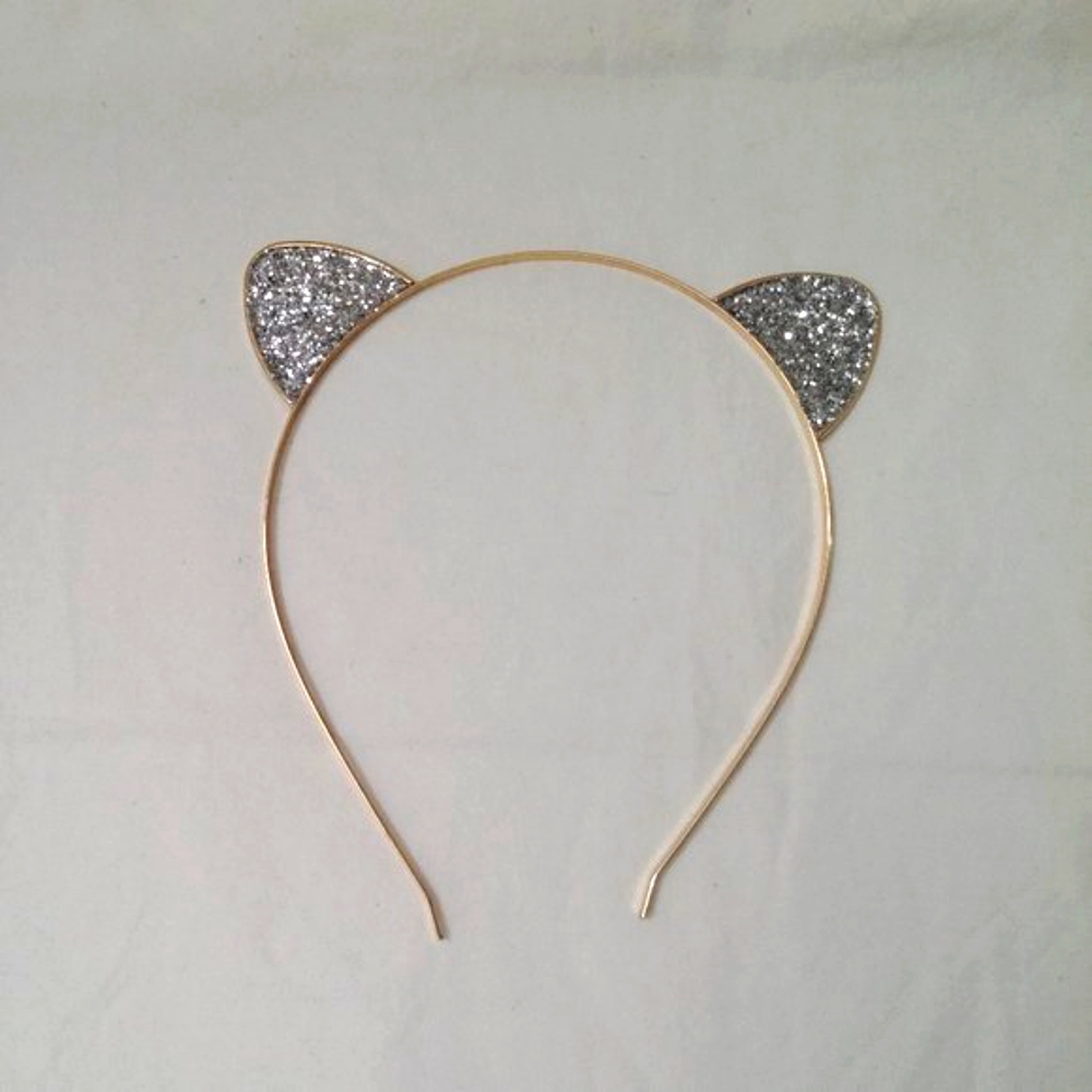 Mudd Cat Ears Glitter Headband Hair Accessories - Picture 1 of 8